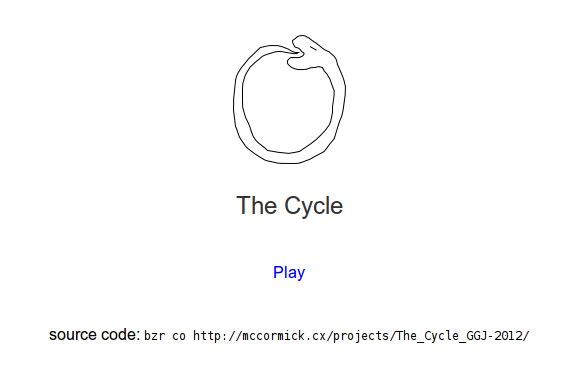 The Cycle - title screen