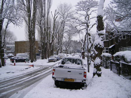 Snow in London