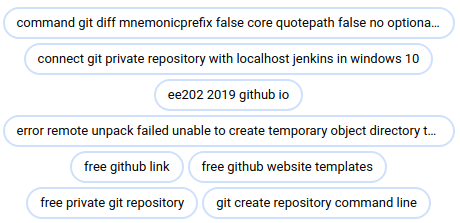 Self Hosted Git searches